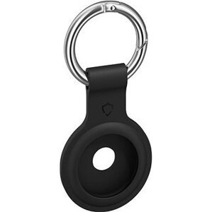 AlzaGuard Silicone Keychain na Airtag čierna