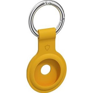 AlzaGuard Silicone Keychain na Airtag žltá