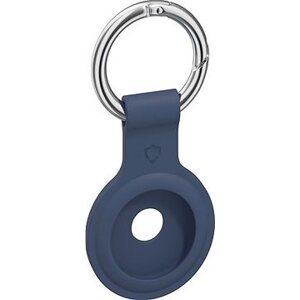 AlzaGuard Silicone Keychain na Airtag modrá