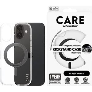 PanzerGlass CARE kryt Apple iPhone 16 MagSafe KickStand číry/čierny