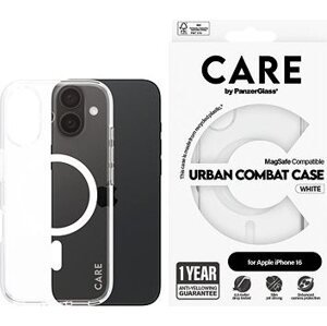 PanzerGlass CARE kryt Apple iPhone 16 MagSafe Urban Combat číry/biely