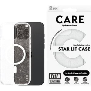 PanzerGlass CARE kryt Apple iPhone 16 Pro Max MagSafe Star Lit trblietavý/biely