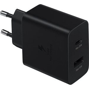 Samsung cestovná nabíjačka Dual (USB-C,USB-A) 35 W Black (Bulk)