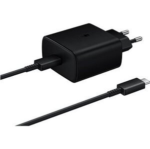 Samsung cestovná nabíjačka 45 W + USB-C/USB-C dátový kábel Black (Bulk)