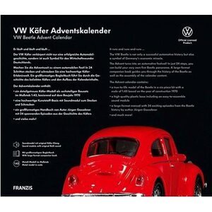 Franzis Verlag adventní kalendář VW Brouk se zvukem červený 1:43