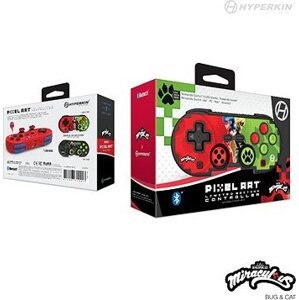 Hyperkin Pixel Art Miraculous Bluetooth Controller for Nintendo Switch/PC/Mac/Android (Bug & Cat)