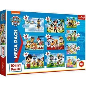 Trefl Puzzle Labková patrola Mega Pack 10 v 1