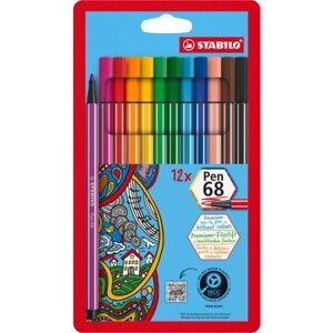 STABILO Pen 68 Art Therapy – sada 12 ks